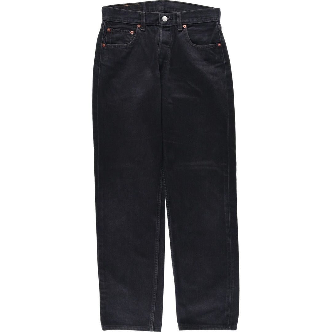1990'S Levi's 517-0285 Euro Model Black Denim Tapered Jeans, Women's Size L (W30 equivalent), Vintage cotton black type Vintage Second Hand