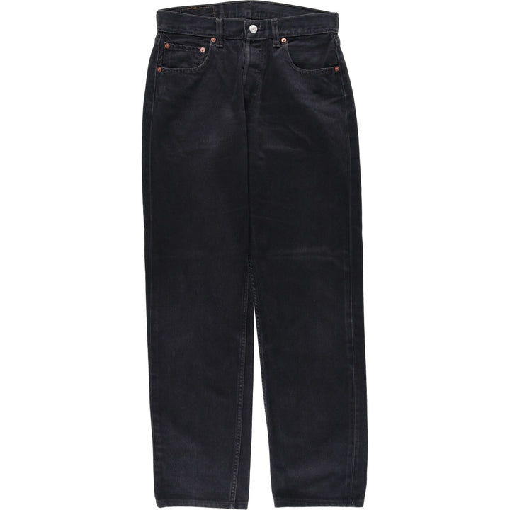 1990'S Levi's 517-0285 Euro Model Black Denim Tapered Jeans, Women's Size L (W30 equivalent), Vintage cotton black type Vintage Second Hand