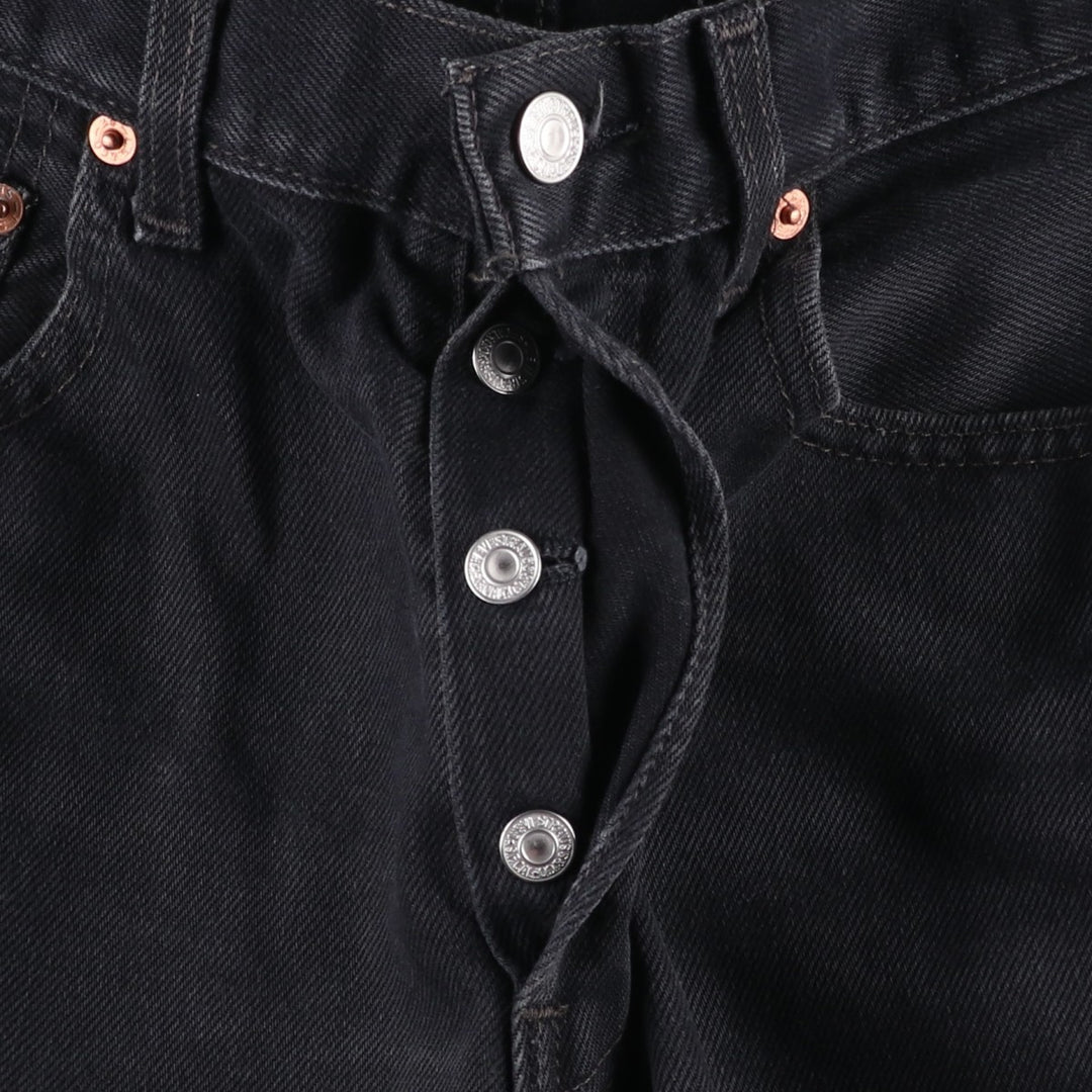 1990'S Levi's 517-0285 Euro Model Black Denim Tapered Jeans, Women's Size L (W30 equivalent), Vintage cotton black type Vintage Second Hand