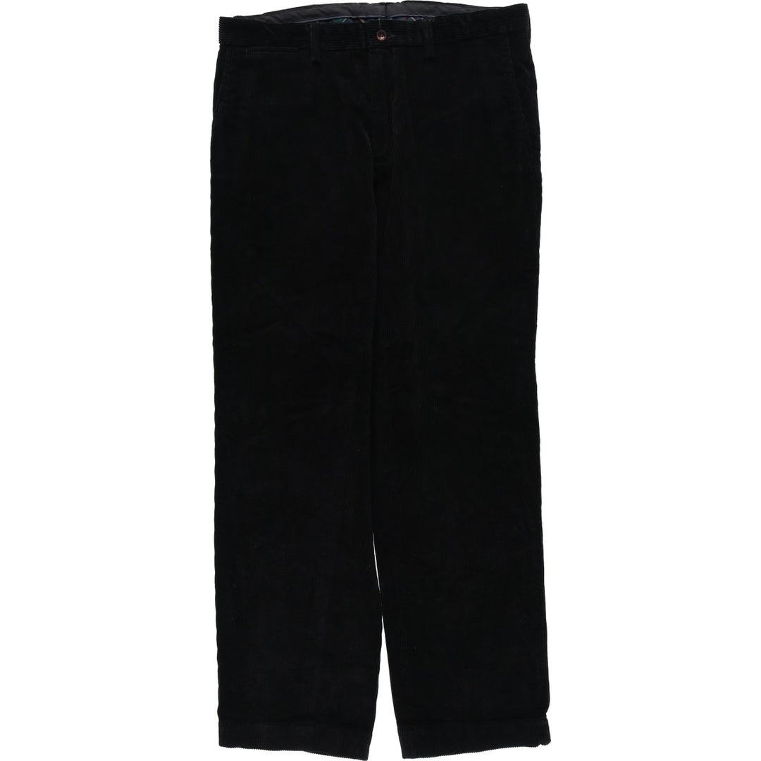 Ralph Lauren POLO by Ralph Lauren PRESTON PANT, men's corduroy pants, size W35. cotton black type Vintage Second Hand