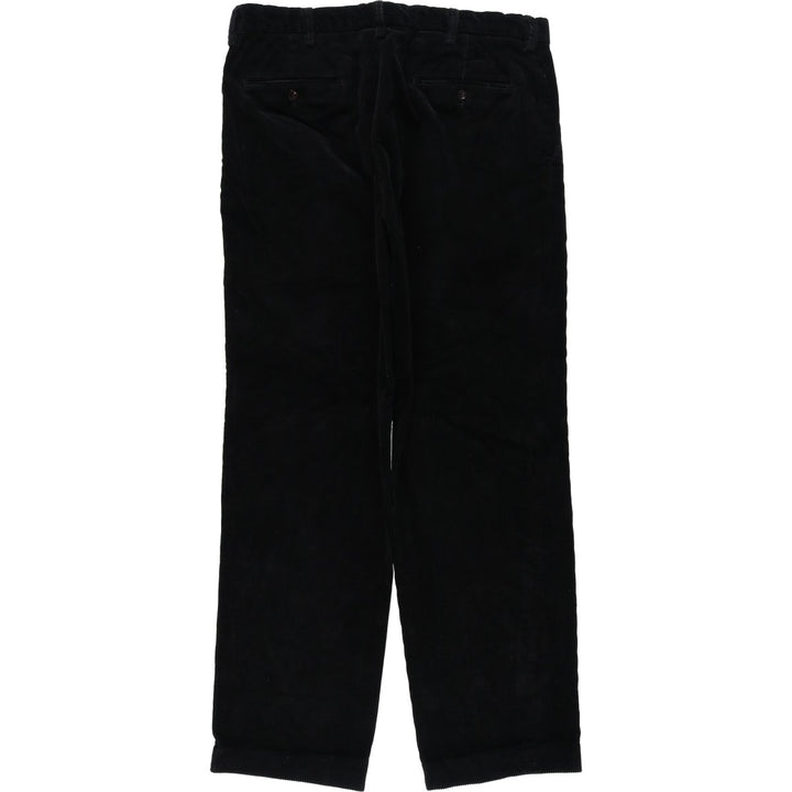 Ralph Lauren POLO by Ralph Lauren PRESTON PANT, men's corduroy pants, size W35. cotton black type Vintage Second Hand