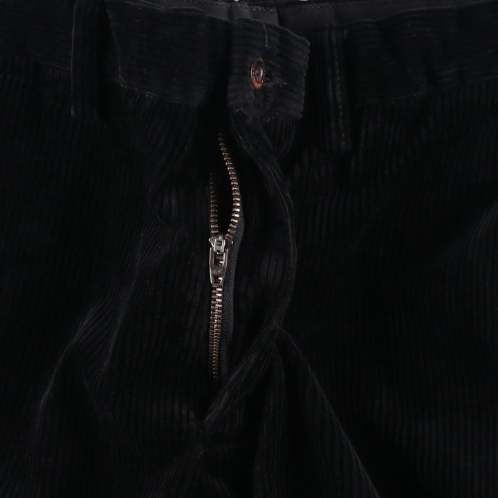 Ralph Lauren POLO by Ralph Lauren PRESTON PANT, men's corduroy pants, size W35. cotton black type Vintage Second Hand