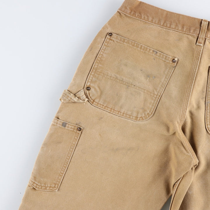 Carhartt Original Dungaree Fit Painted Double Knee Duck Painter Pants, Men's W31 (approx.) cotton Beige type Vintage Second Hand