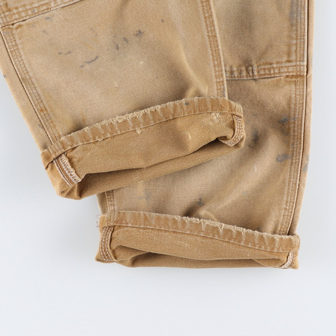 Carhartt Original Dungaree Fit Painted Double Knee Duck Painter Pants, Men's W31 (approx.) cotton Beige type Vintage Second Hand
