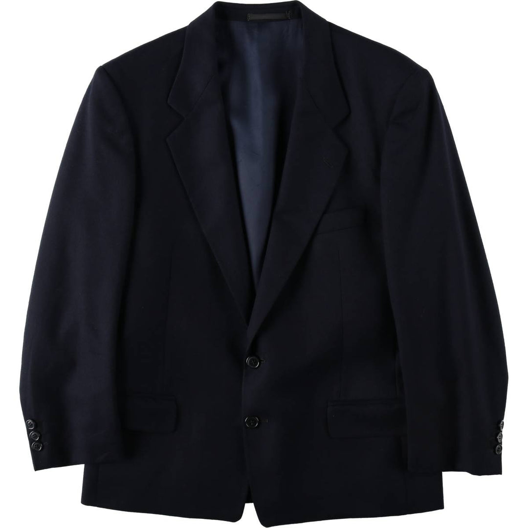 Pierre Cardin Wool Tailored Jacket Men's M size wool navy blue type Vintage Second Hand