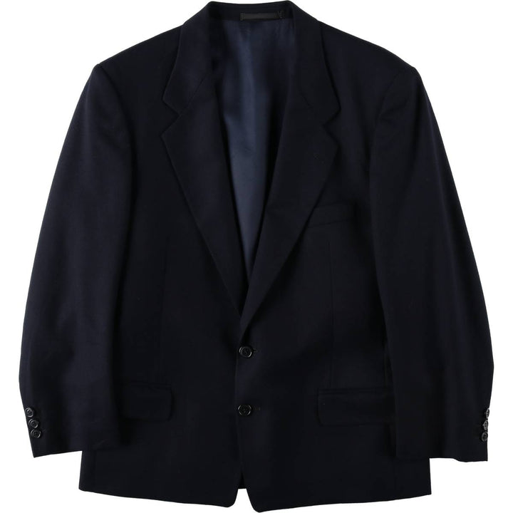 Pierre Cardin Wool Tailored Jacket Men's M size wool navy blue type Vintage Second Hand