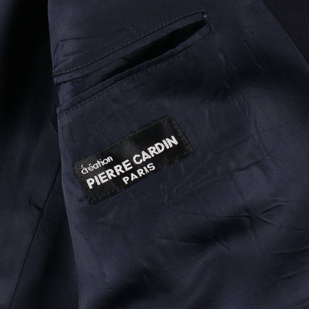 Pierre Cardin Wool Tailored Jacket Men's M size wool navy blue type Vintage Second Hand