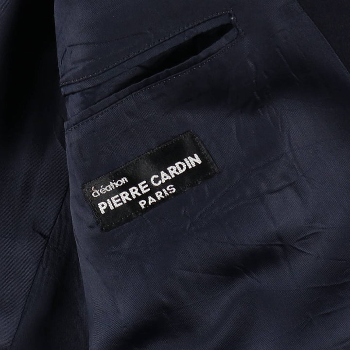 Pierre Cardin Wool Tailored Jacket Men's M size wool navy blue type Vintage Second Hand