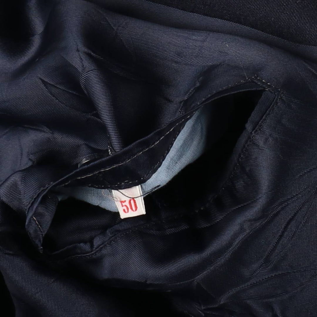Pierre Cardin Wool Tailored Jacket Men's M size wool navy blue type Vintage Second Hand