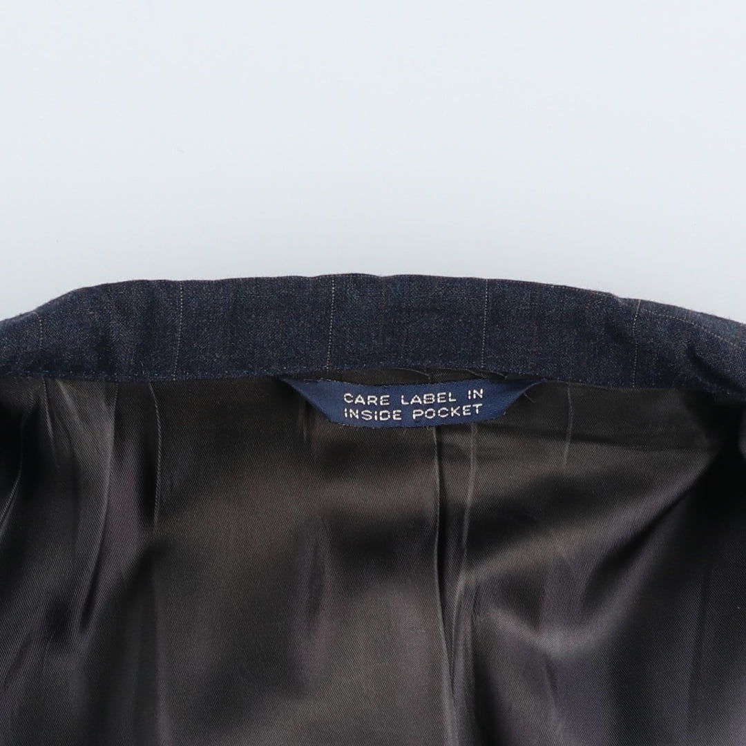 1980'S Burberry's Check Pattern Blazer Tailored Jacket, Men's Size M (approx.), Vintage unclear Charcoal Vintage Second Hand