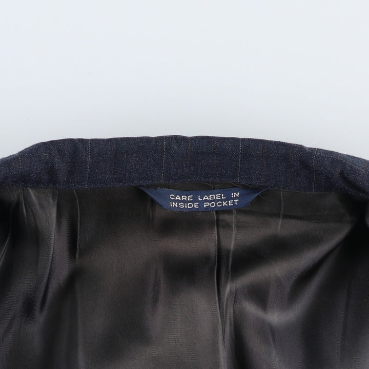 1980'S Burberry's Check Pattern Blazer Tailored Jacket, Men's Size M (approx.), Vintage unclear Charcoal Vintage Second Hand