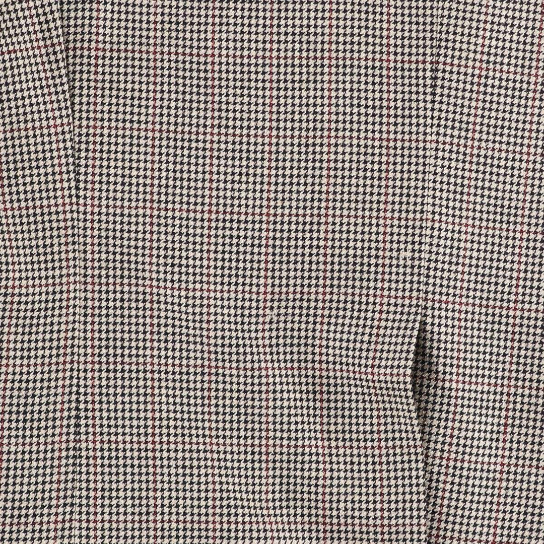 Burberry's Check Pattern Houndstooth Pattern Tailored Jacket, Made in USA, Men's Size L (approx.) unclear gray type Vintage Second Hand