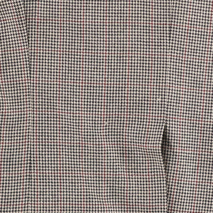 Burberry's Check Pattern Houndstooth Pattern Tailored Jacket, Made in USA, Men's Size L (approx.) unclear gray type Vintage Second Hand
