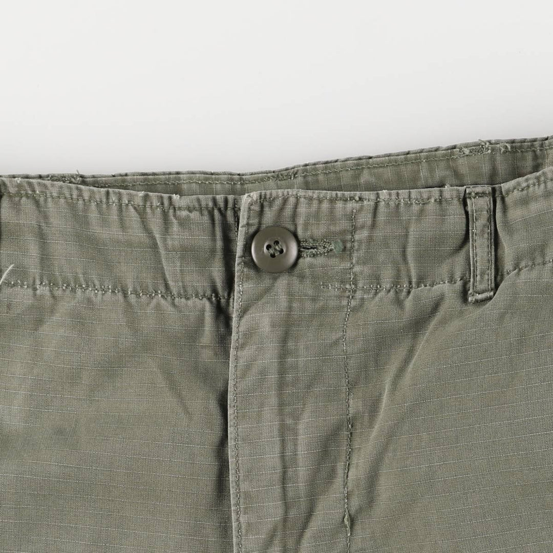 1960'S US Military Jungle Fatigue 4th Edition Ripstop Military Combat Pants, Men's Size Small, Vintage unclear Khaki type Vintage Second Hand