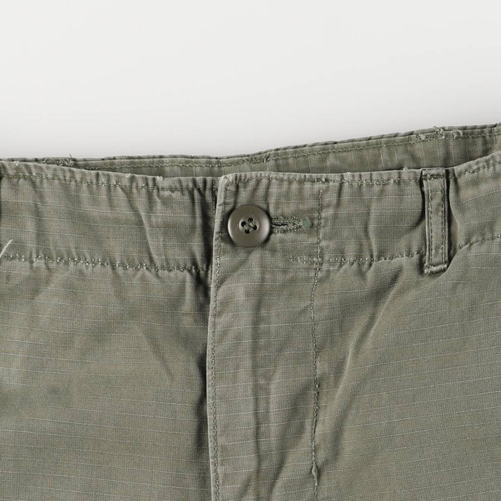 1960'S US Military Jungle Fatigue 4th Edition Ripstop Military Combat Pants, Men's Size Small, Vintage unclear Khaki type Vintage Second Hand