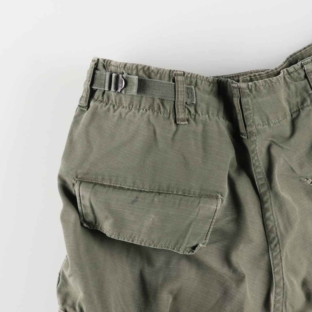 1960'S US Military Jungle Fatigue 4th Edition Ripstop Military Combat Pants, Men's Size Small, Vintage unclear Khaki type Vintage Second Hand