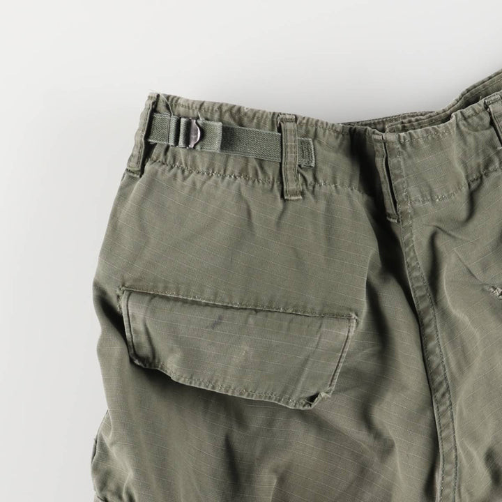 1960'S US Military Jungle Fatigue 4th Edition Ripstop Military Combat Pants, Men's Size Small, Vintage unclear Khaki type Vintage Second Hand