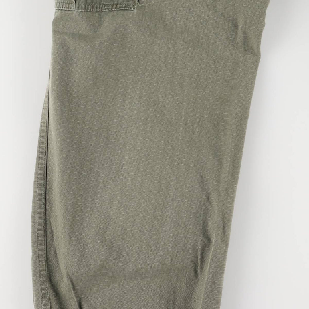 1960'S US Military Jungle Fatigue 4th Edition Ripstop Military Combat Pants, Men's Size Small, Vintage unclear Khaki type Vintage Second Hand