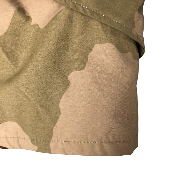 Authentic 2000'S US Military Camouflage Pattern 3C Desert Camo ECWCS 1st Gen Late Model Military Gore-Tex Parka, Made in USA, Small-Long Nylon Beige type Vintage Second Hand