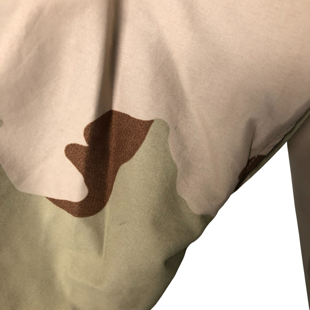 Authentic 2000'S US Military Camouflage Pattern 3C Desert Camo ECWCS 1st Gen Late Model Military Gore-Tex Parka, Made in USA, Small-Long Nylon Beige type Vintage Second Hand