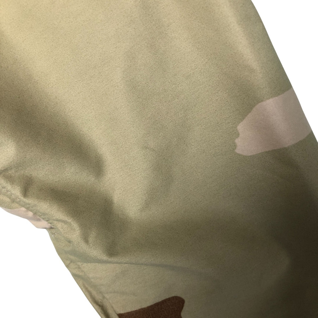 Authentic 2000'S US Military Camouflage Pattern 3C Desert Camo ECWCS 1st Gen Late Model Military Gore-Tex Parka, Made in USA, Small-Long Nylon Beige type Vintage Second Hand