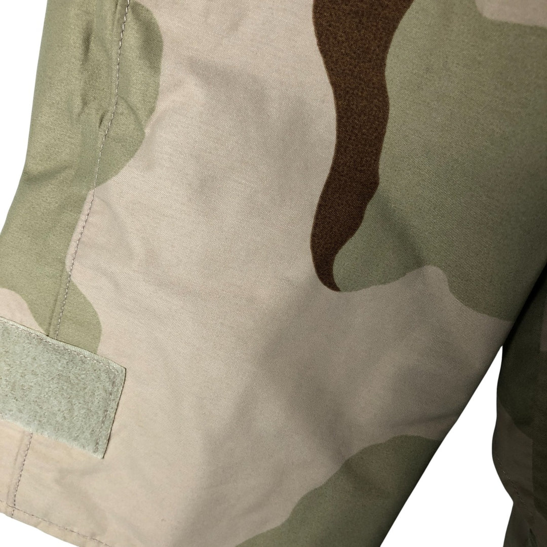 Authentic 2000'S US Military Camouflage Pattern 3C Desert Camo ECWCS 1st Gen Late Model Military Gore-Tex Parka, Made in USA, Small-Long Nylon Beige type Vintage Second Hand