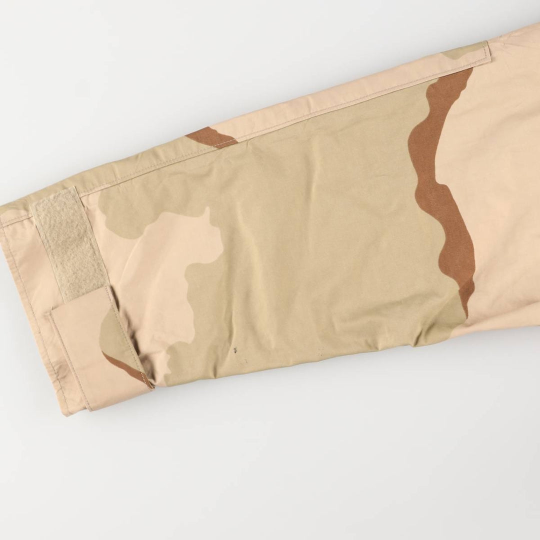Authentic 2000'S US Military Camouflage Pattern 3C Desert Camo ECWCS 1st Gen Late Model Military Gore-Tex Parka, Made in USA, Size Large-Regular Nylon Beige type Vintage Second Hand