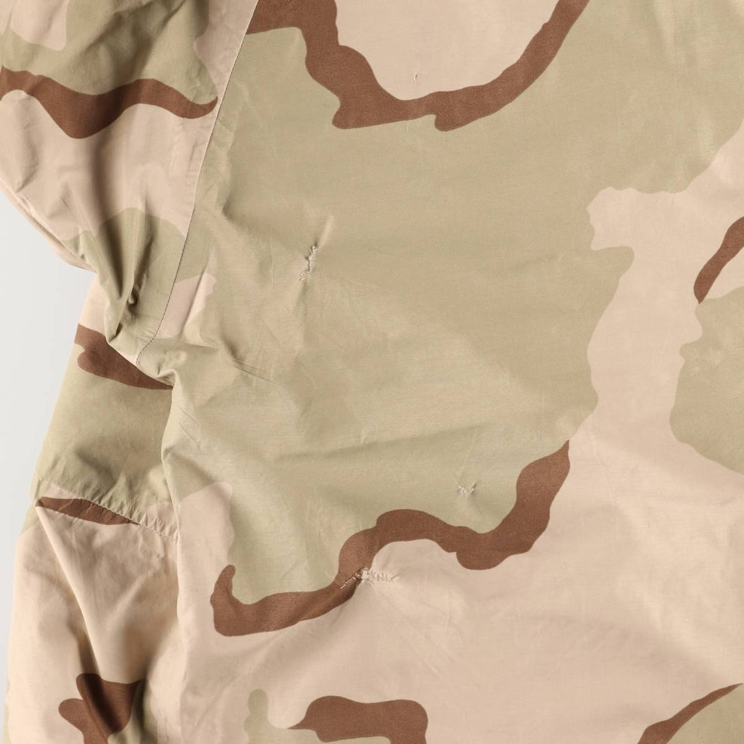 Authentic 2000'S US Military Camouflage Pattern 3C Desert Camo ECWCS 1st Gen Late Model Military Gore-Tex Parka, Made in USA, Size Large-Regular Nylon Beige type Vintage Second Hand