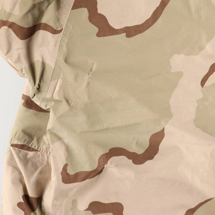 Authentic 2000'S US Military Camouflage Pattern 3C Desert Camo ECWCS 1st Gen Late Model Military Gore-Tex Parka, Made in USA, Size Large-Regular Nylon Beige type Vintage Second Hand
