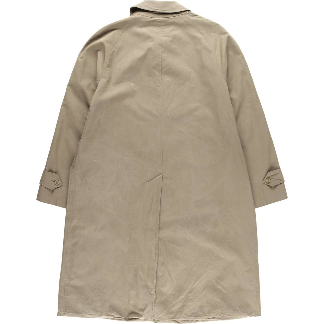 Burberry's 100% cotton Balmacaan coat, made in England, size L. cotton Beige type Vintage Second Hand