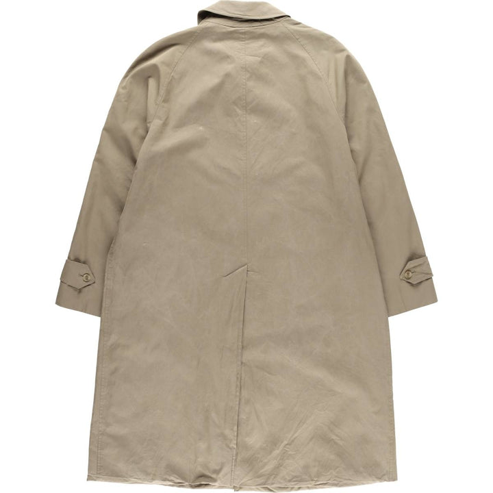 Burberry's 100% cotton Balmacaan coat, made in England, size L. cotton Beige type Vintage Second Hand