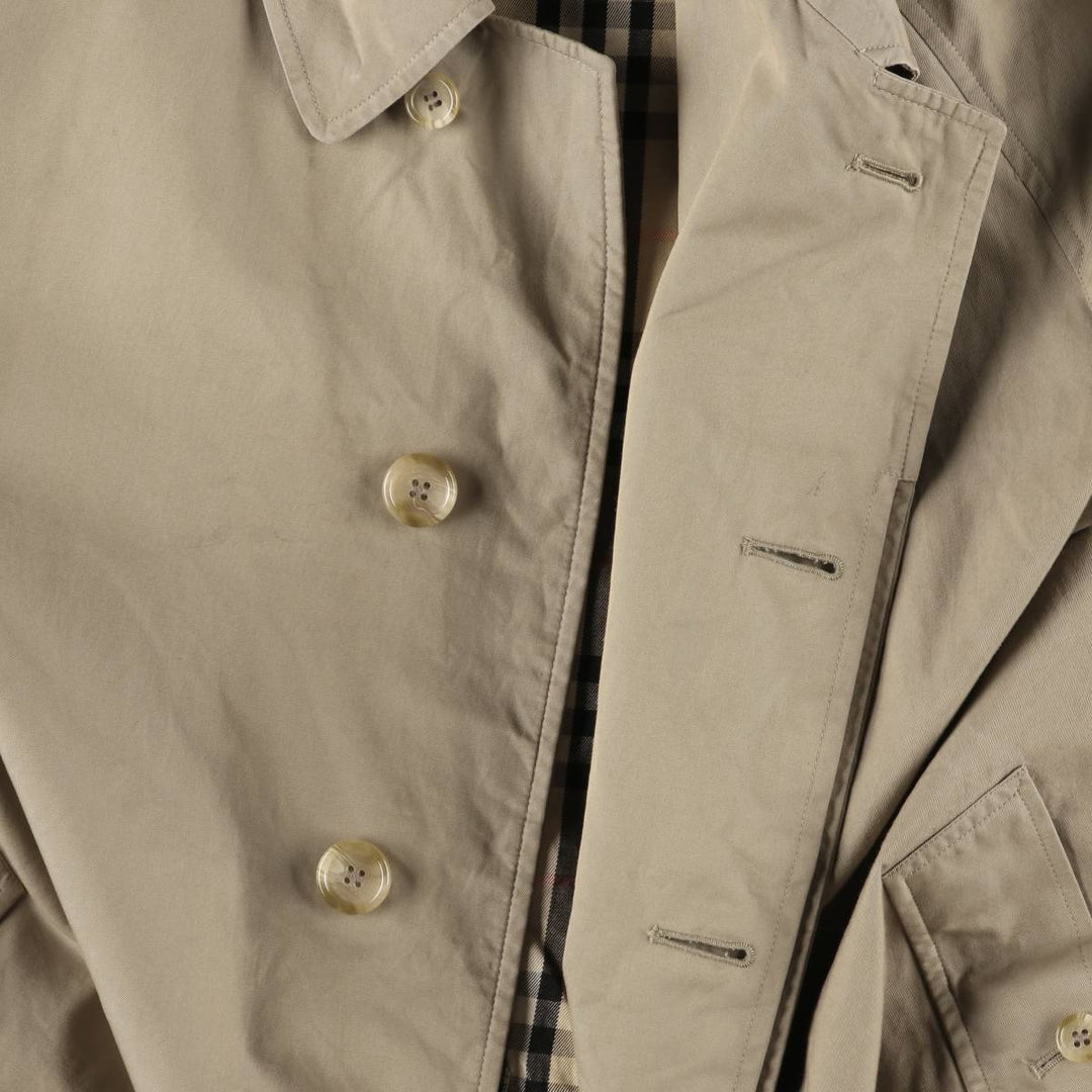 Burberry's 100% cotton Balmacaan coat, made in England, size L. cotton Beige type Vintage Second Hand