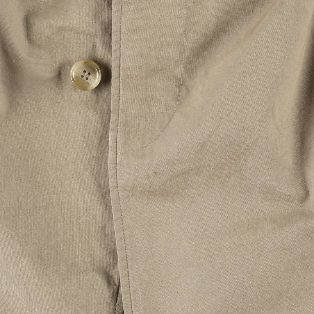 Burberry's 100% cotton Balmacaan coat, made in England, size L. cotton Beige type Vintage Second Hand