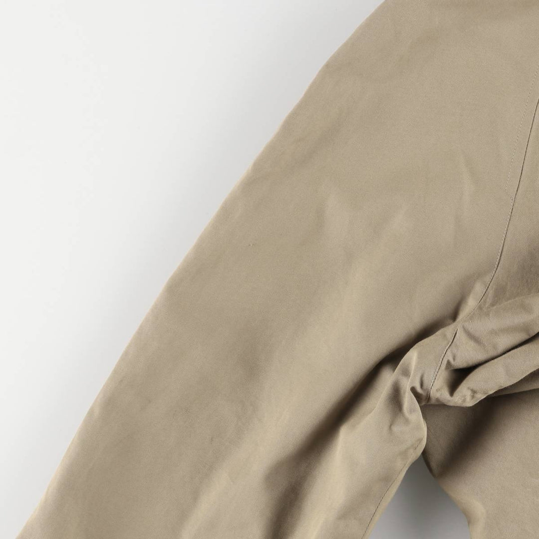 Burberry's 100% cotton Balmacaan coat, made in England, size L. cotton Beige type Vintage Second Hand