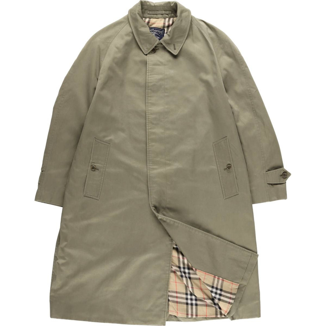 Burberry's Balmacaan coat, made in England, size M cotton Khaki type sage green Vintage Second Hand