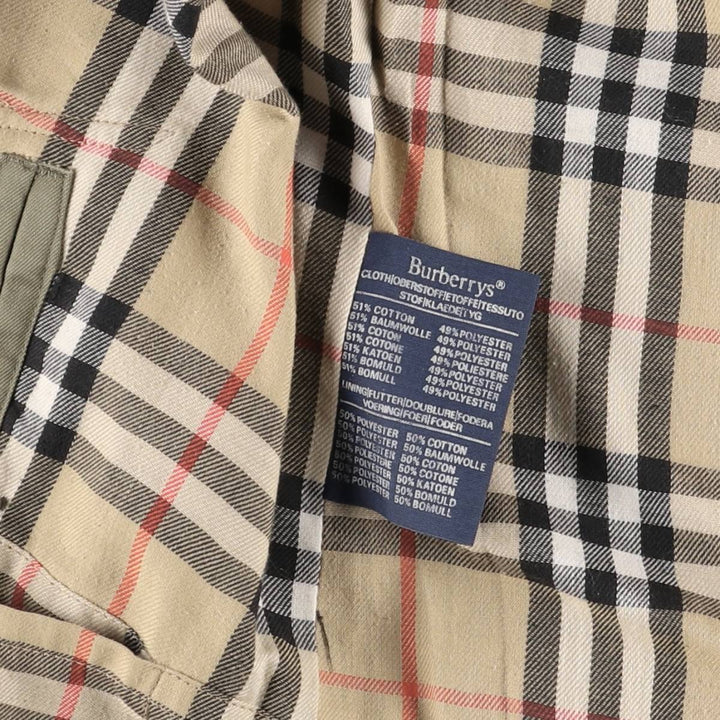 Burberry's Balmacaan coat, made in England, size M cotton Khaki type sage green Vintage Second Hand