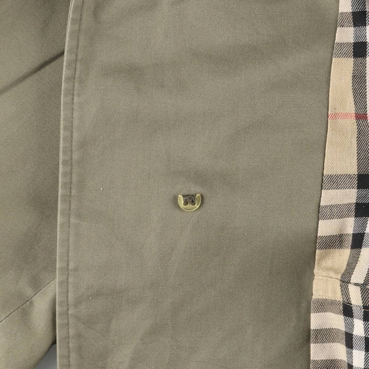 Burberry's Balmacaan coat, made in England, size M cotton Khaki type sage green Vintage Second Hand