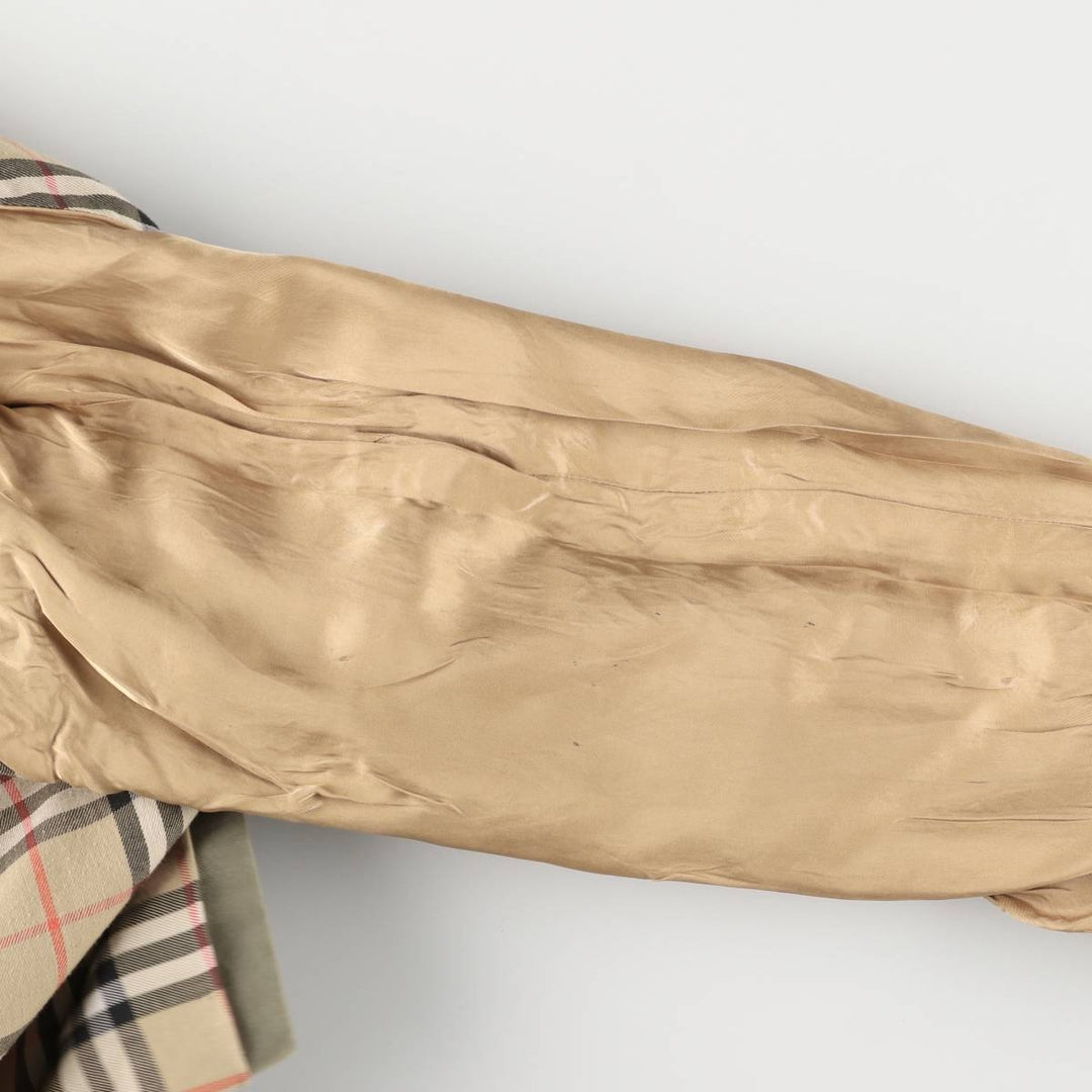 Burberry's Balmacaan coat, made in England, size M cotton Khaki type sage green Vintage Second Hand