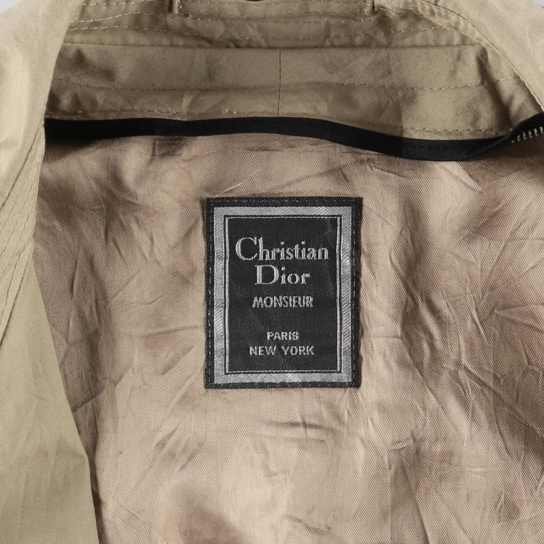 Christian Dior MONSIEUR trench coat, men's size L unclear Beige type Vintage Second Hand