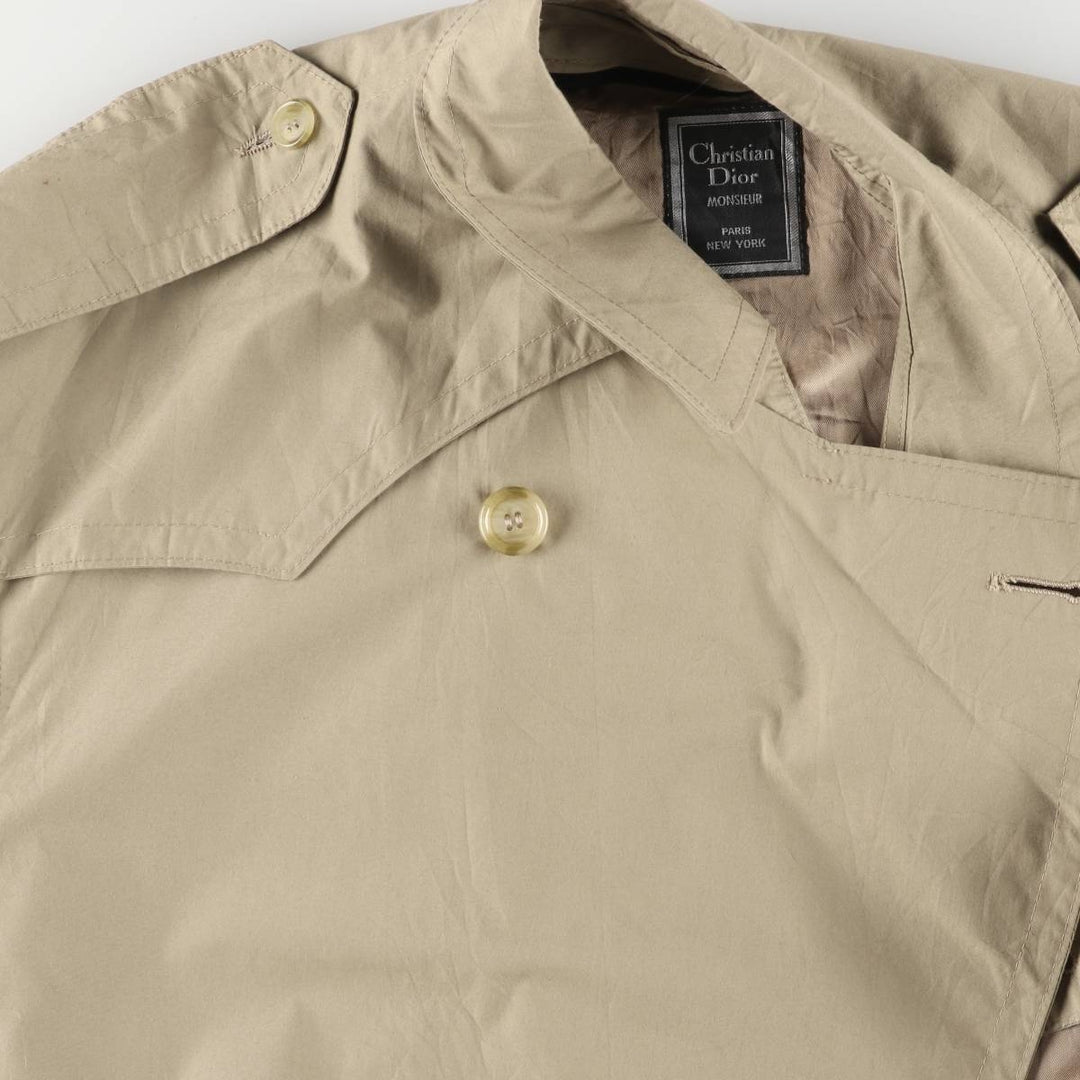 Christian Dior MONSIEUR trench coat, men's size L unclear Beige type Vintage Second Hand