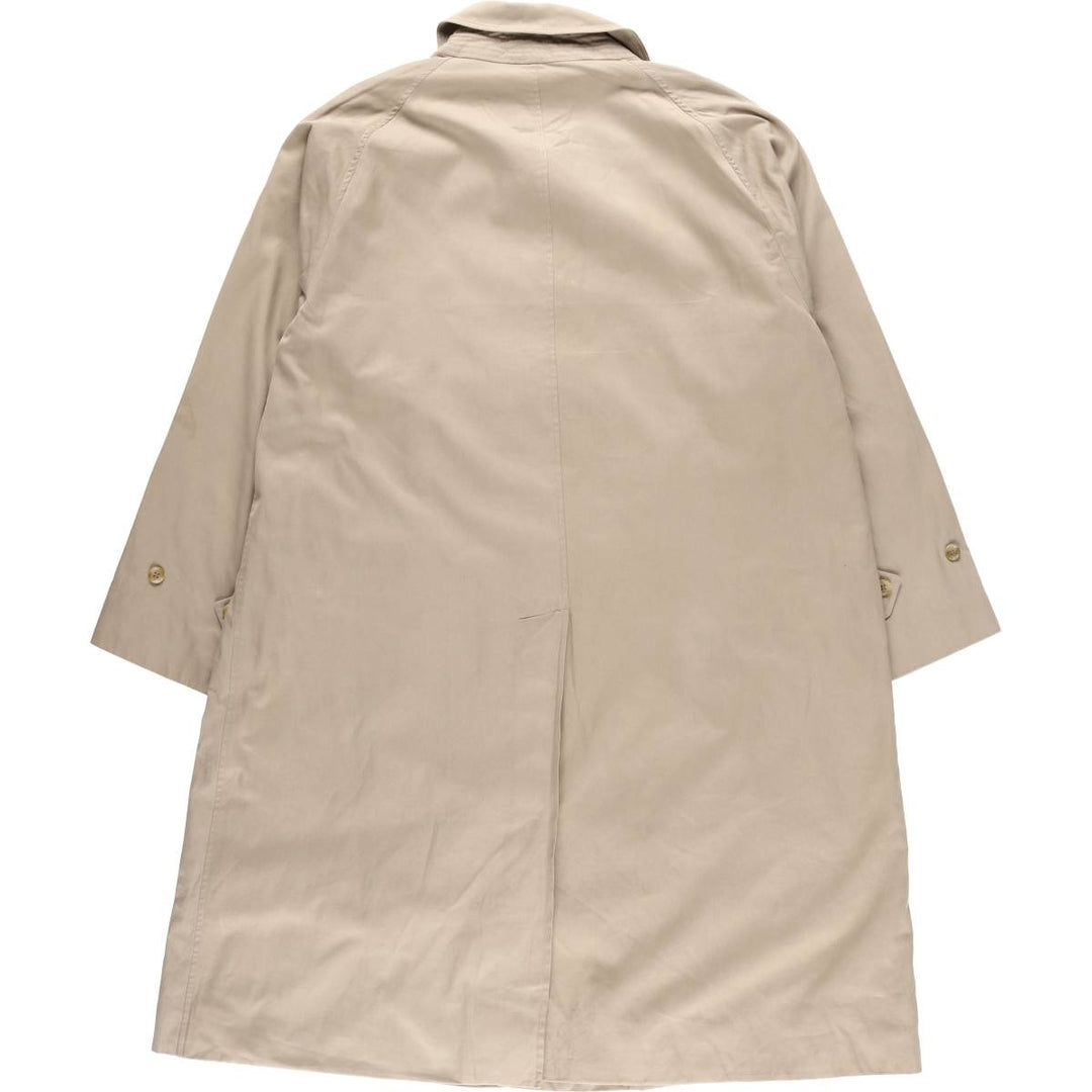 Burberry's plain Balmacaan coat, made in England, men's size XL polyester Beige type Vintage Second Hand
