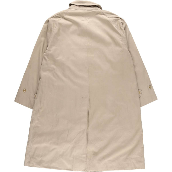Burberry's plain Balmacaan coat, made in England, men's size XL polyester Beige type Vintage Second Hand