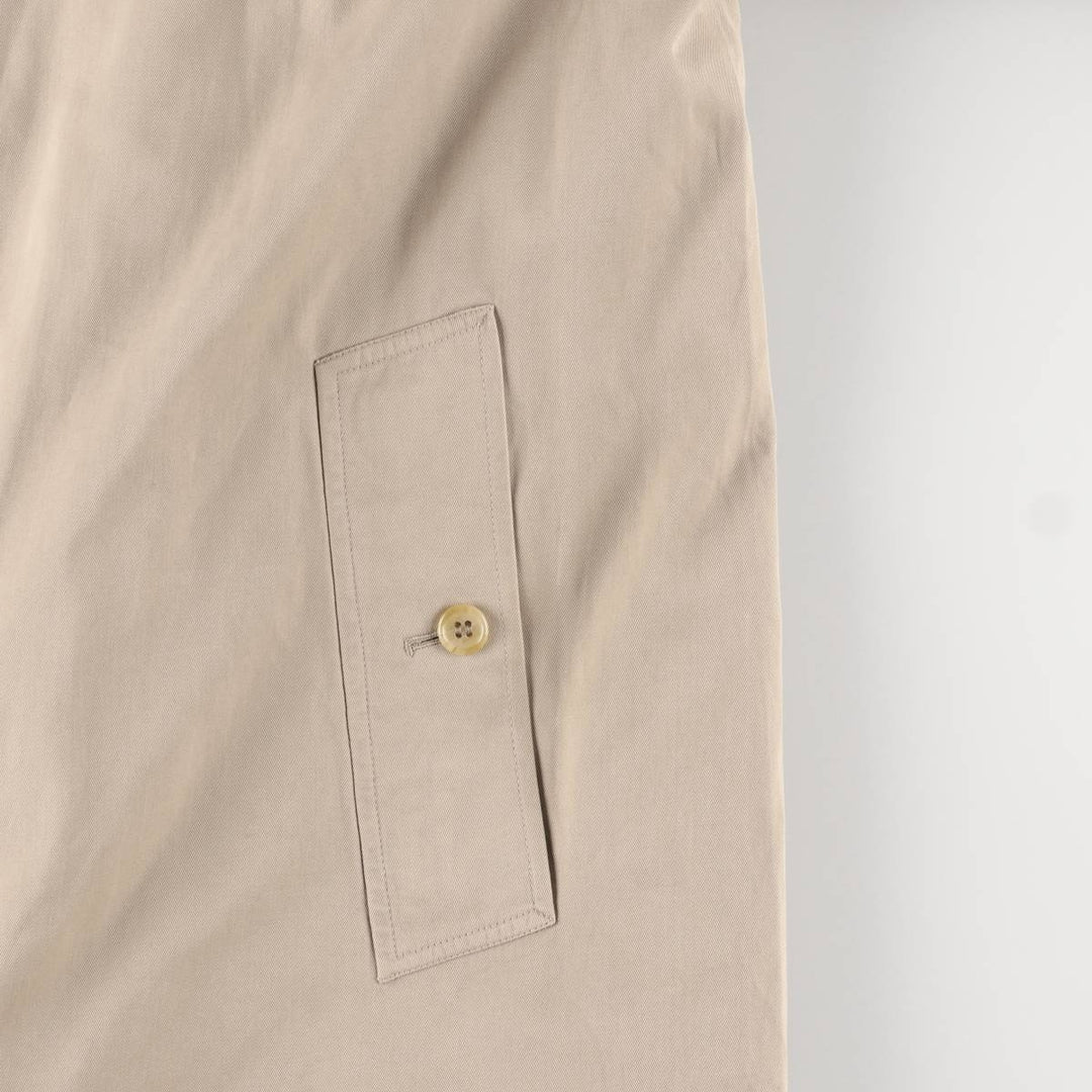 Burberry's plain Balmacaan coat, made in England, men's size XL polyester Beige type Vintage Second Hand