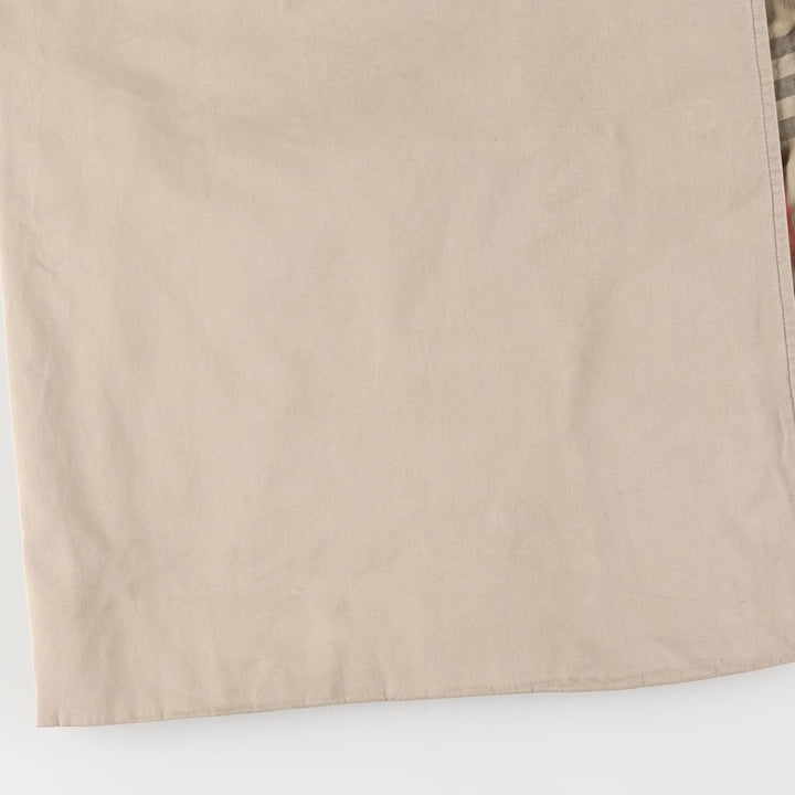 Burberry's plain Balmacaan coat, made in England, men's size XL polyester Beige type Vintage Second Hand