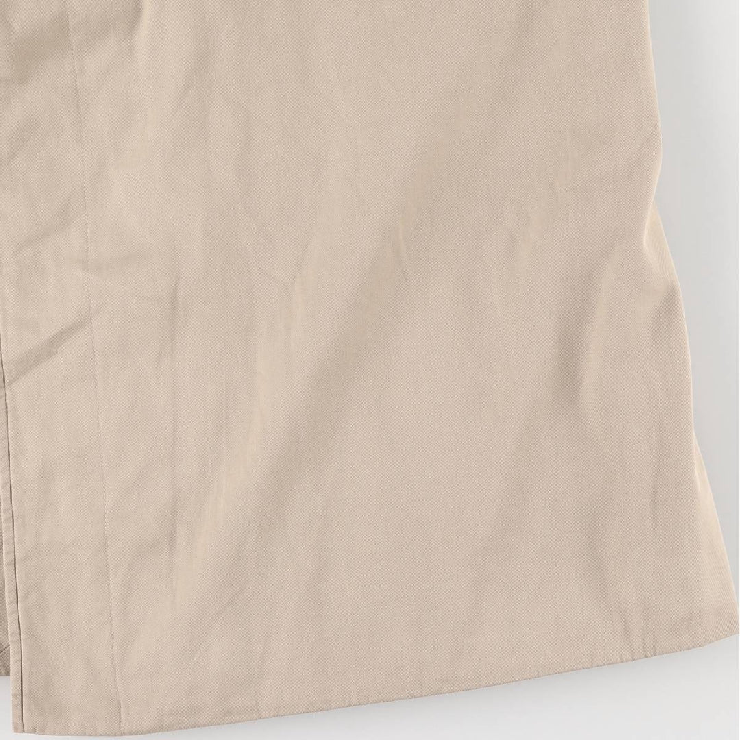 Burberry's plain Balmacaan coat, made in England, men's size XL polyester Beige type Vintage Second Hand