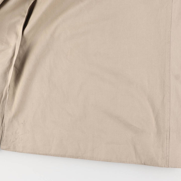 Burberry's plain Balmacaan coat, made in England, men's size XL polyester Beige type Vintage Second Hand