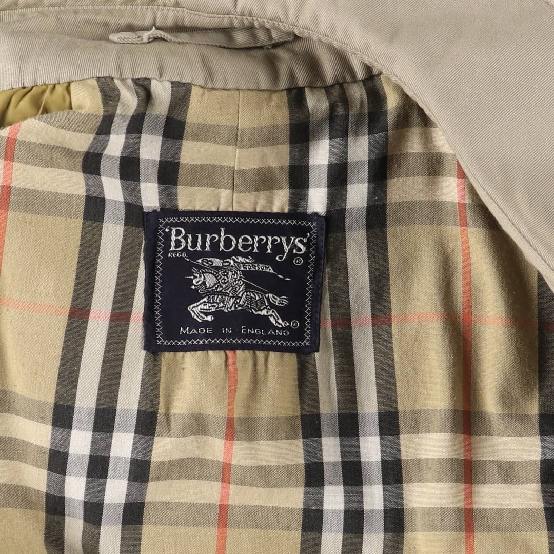 Burberry's trench coat, made in England, size L polyester Beige type Vintage Second Hand