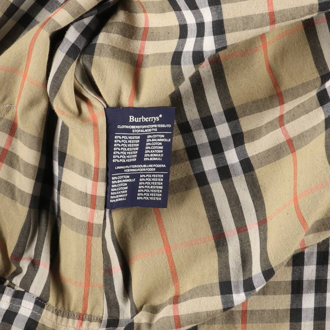 Burberry's trench coat, made in England, size L polyester Beige type Vintage Second Hand