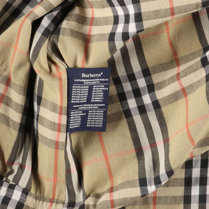 Burberry's trench coat, made in England, size L polyester Beige type Vintage Second Hand