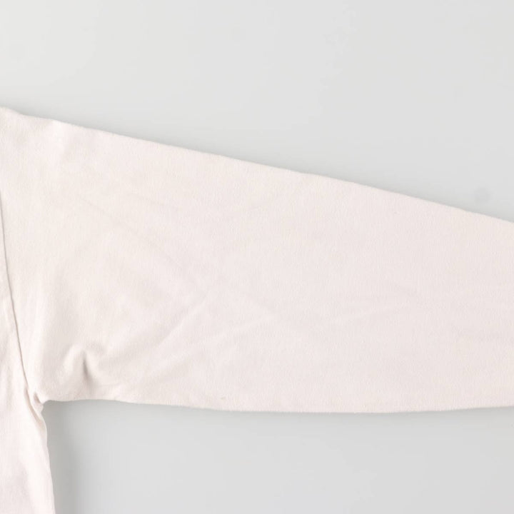 Vintage 90'S Hanes ALADDIN long-sleeved T-shirt, Made in USA, Men's Size L cotton white type Vintage Second Hand